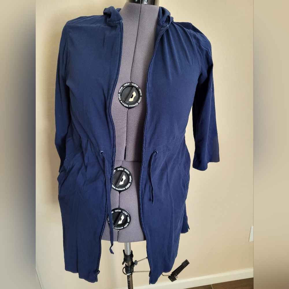Lands End Navy Blue Swimsuit Cover Up - Size M